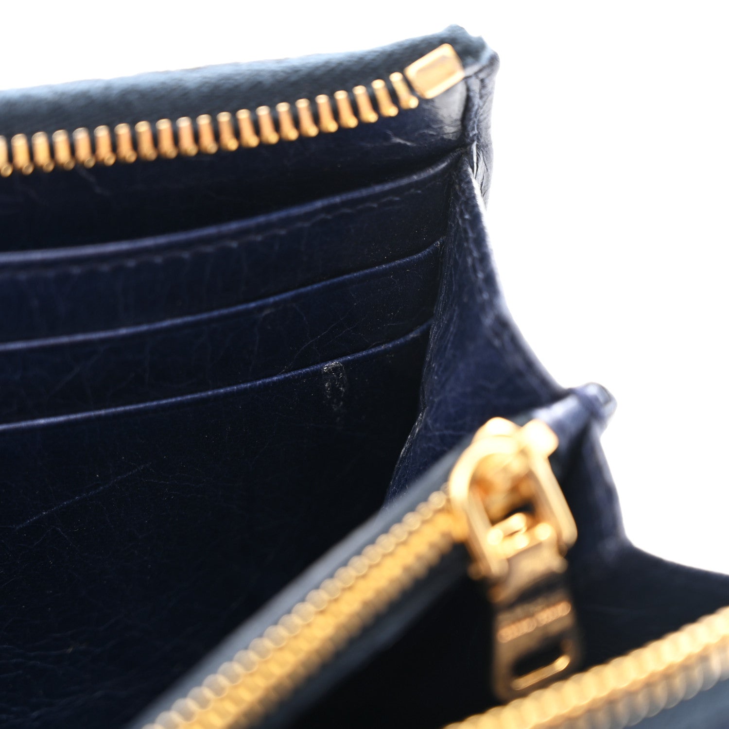 Miu Miu Nappa Matelasse Lux Zip Around Wallet Bleuette 1815405