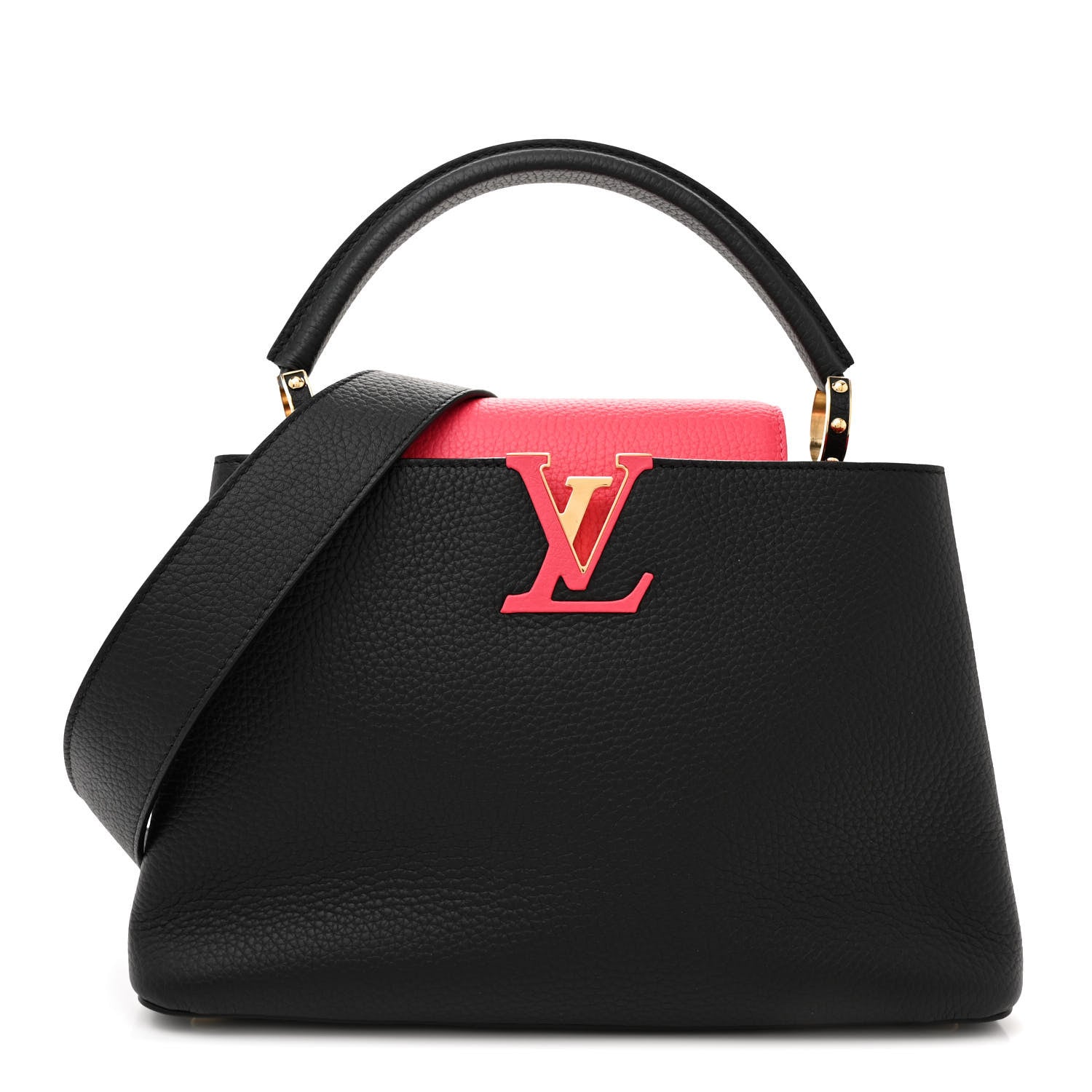 Louis Vuitton Taurillon Capucines PM Black Rose Berlingot 1 of 10