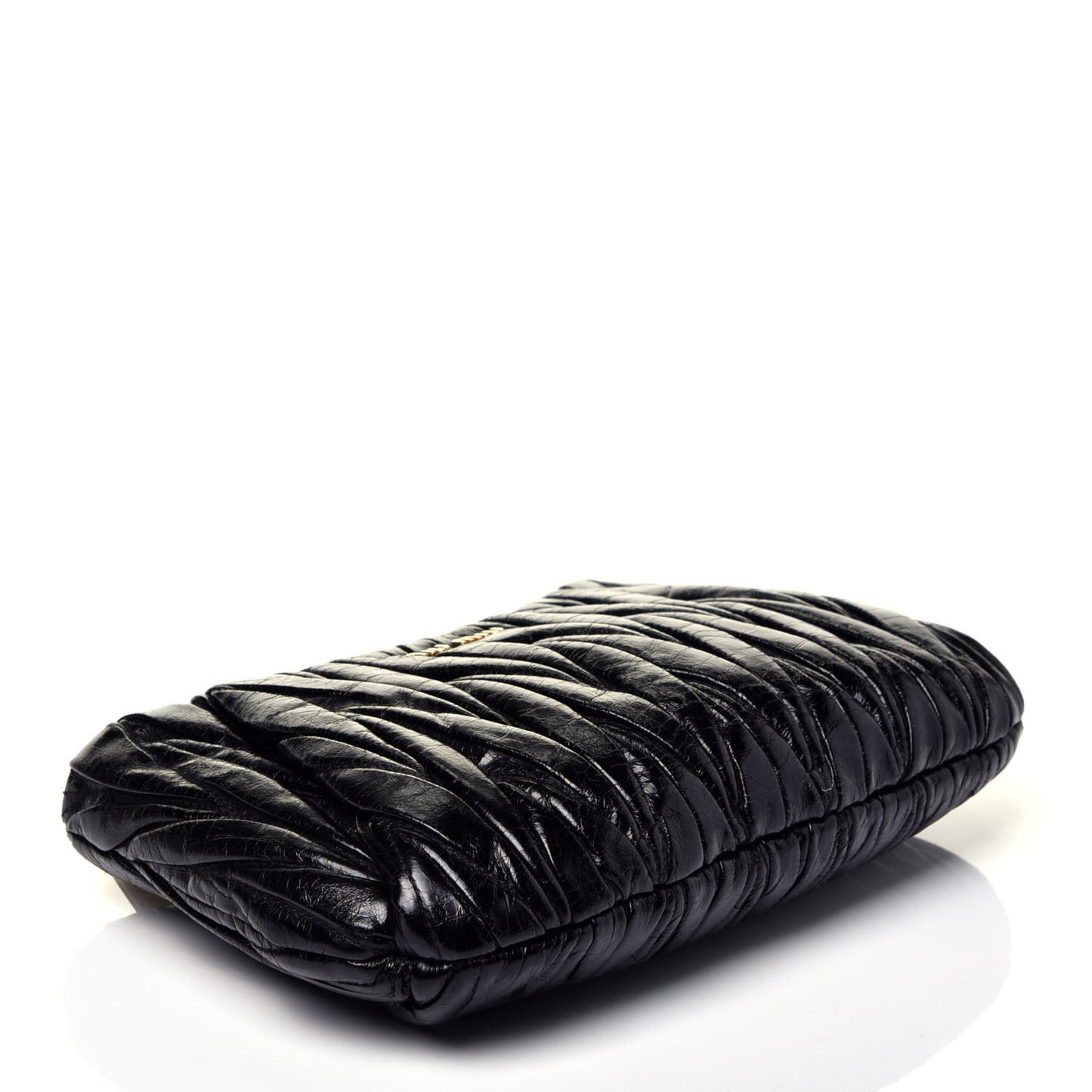 Matelasse Lux Wristlet Clutch Black