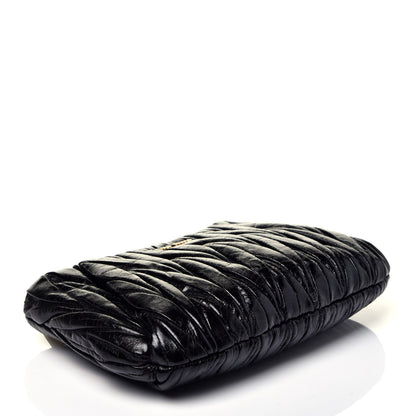 Miu Miu Matelasse Lux Wristlet Clutch Black 4 of 9