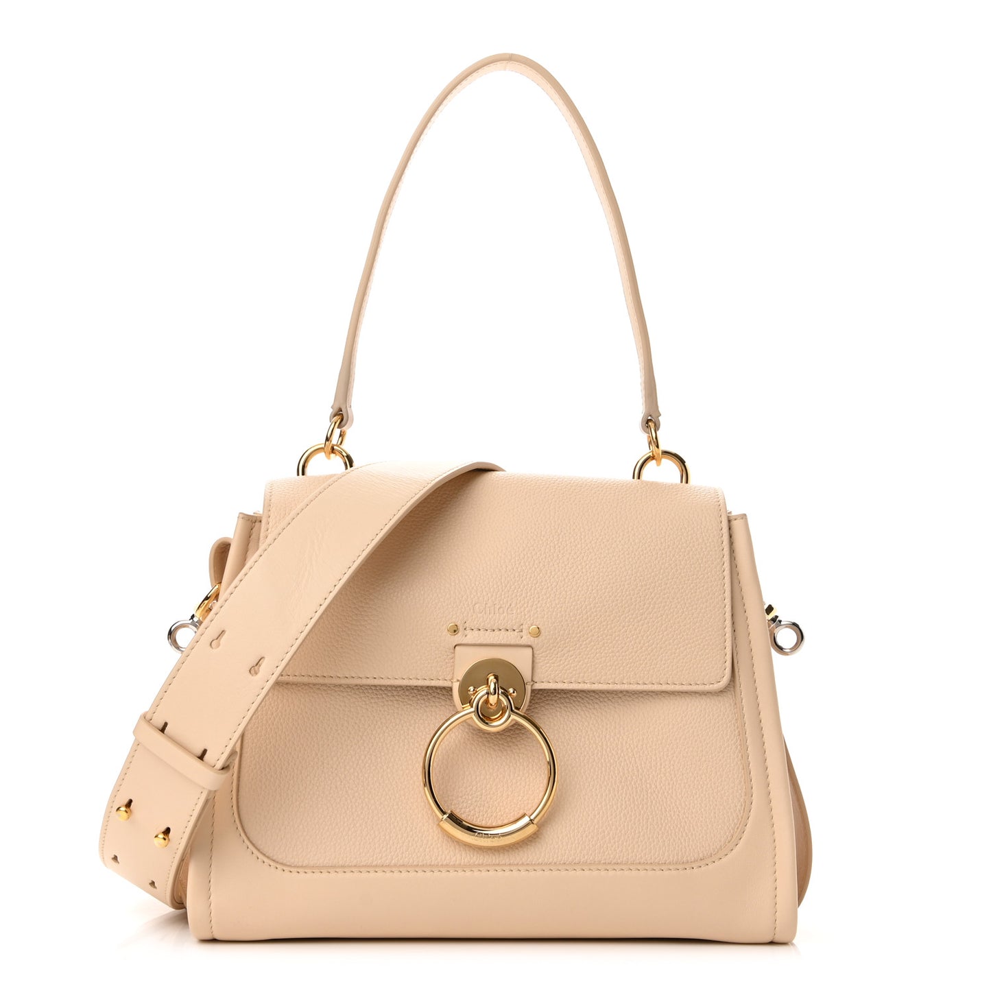 Calfskin Small Tess Day Bag Sweet Beige