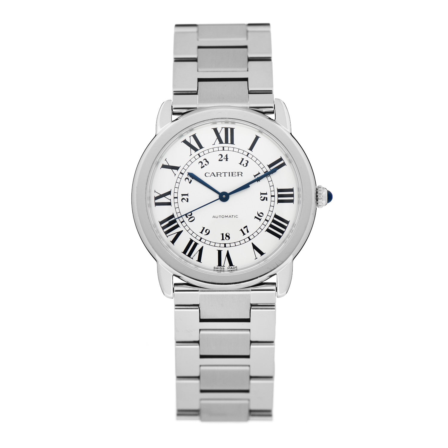 Cartier Stainless Steel 36mm Ronde Solo Automatic Watch 1 of 5