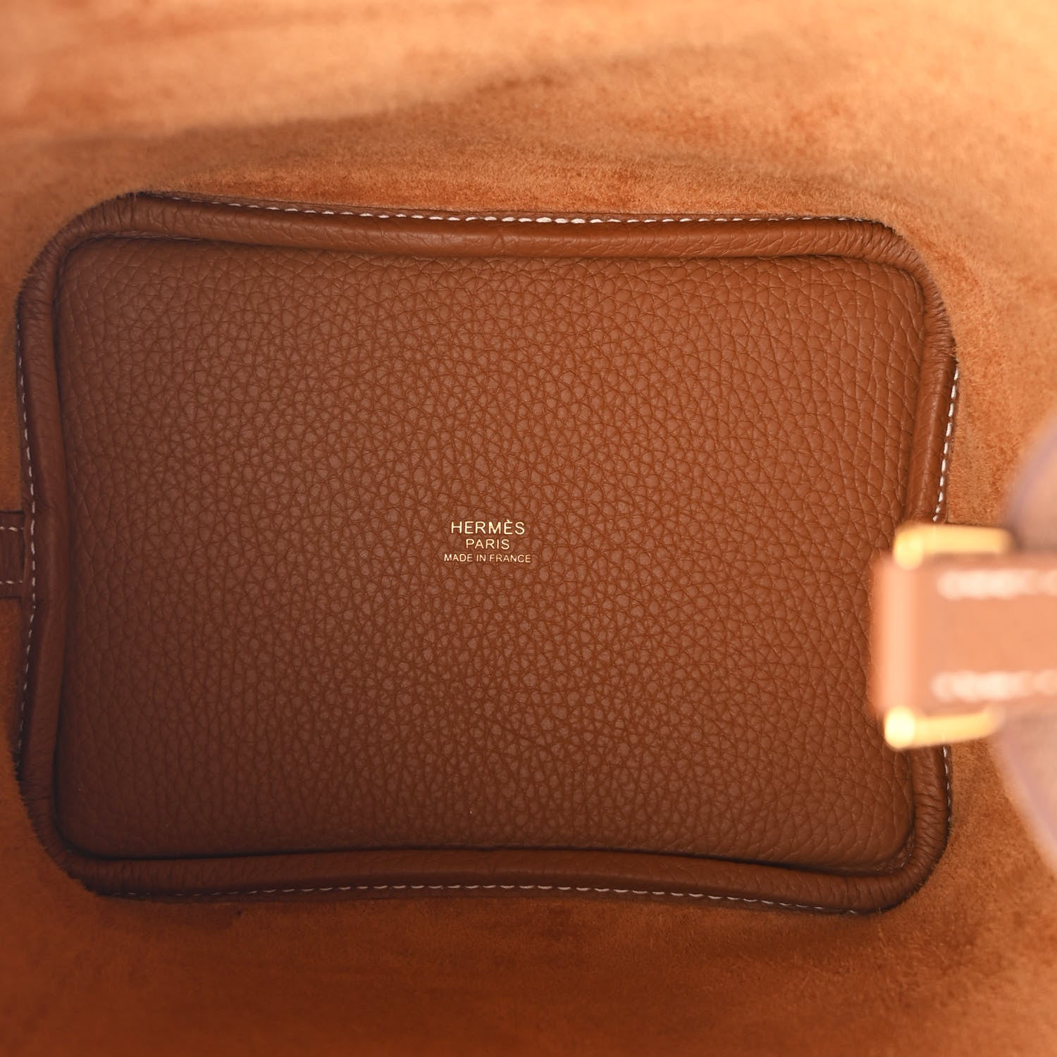 Hermes Taurillon Clemence Picotin Lock 18 PM Gold 5 of 11