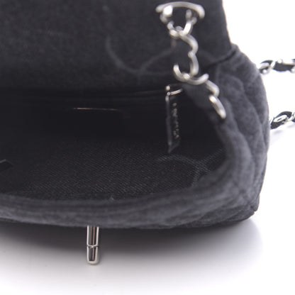 Chanel Denim CC Quilted Mini Square Flap Black 5 of 11