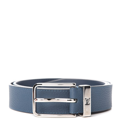 Louis Vuitton Taurillon 35mm Pont Neuf Belt 100 40 Blue 1 of 6