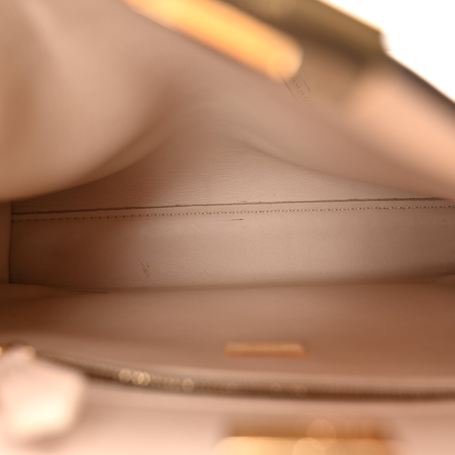 Fendi Vitello Tahiti Burro Bi-Color Medium Peekaboo Iconic Essentially Satchel Maya Camelia Confetto 5 of 10