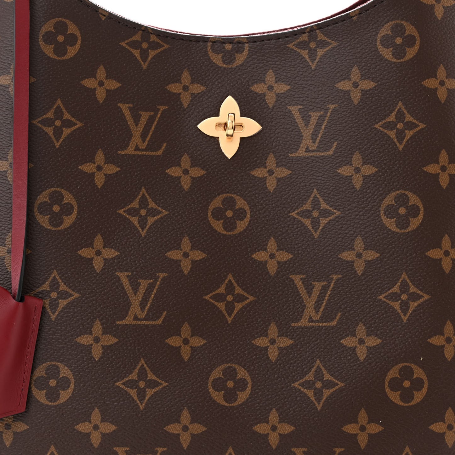 Monogram Flower Hobo Bordeaux