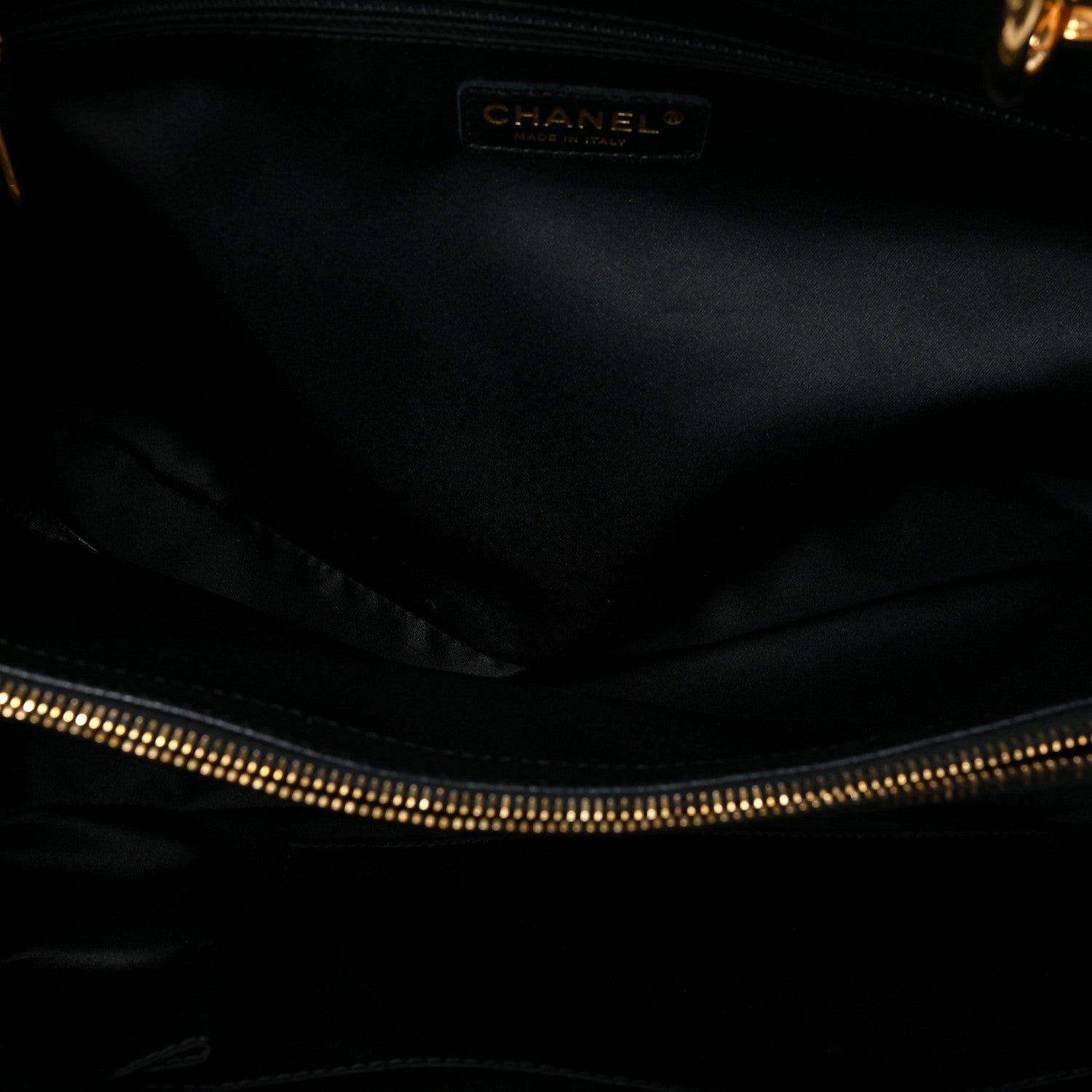 Chanel Caviar Quilted XL Grand Shopping Tote GST Black 5 of 8
