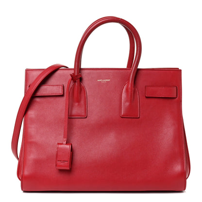 Saint Laurent Calfskin Small Sac De Jour Lipstick Red 1 of 25