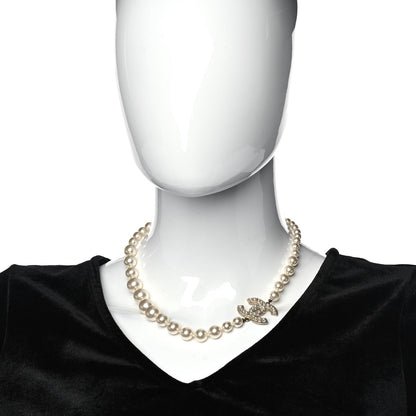 Chanel Pearl CC 100th Anniversary Necklace Light Gold 2 of 6