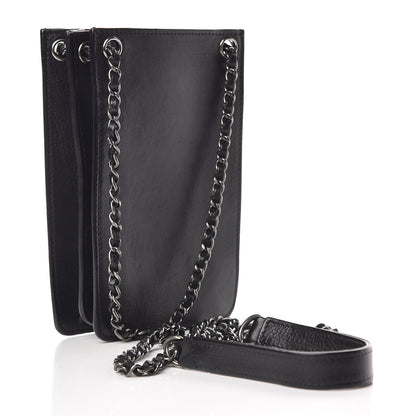 Chanel Calfskin CC Phone Holder Crossbody Black 3 of 10
