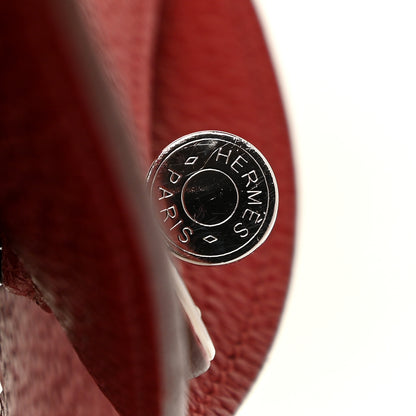 Hermes Taurillon Clemence Lindy 30 Rouge Garance 12 of 15