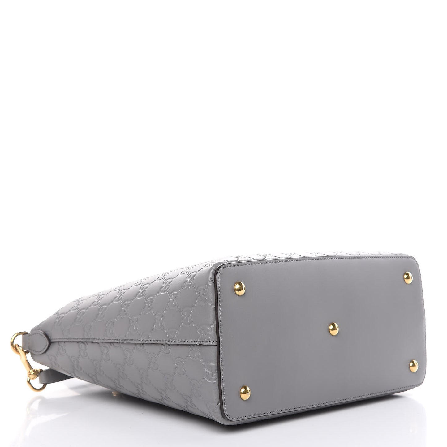 Guccissima Linea A Foldover Tote Storm Grey
