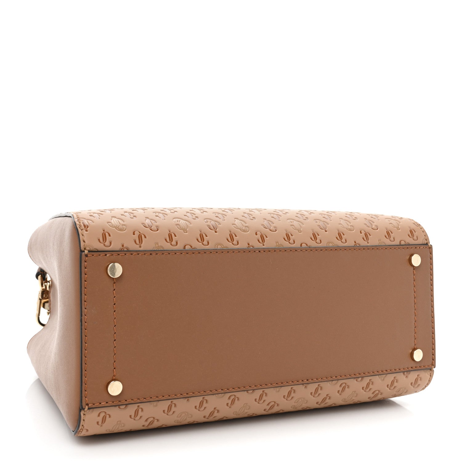 Jimmy Choo Calfskin Medium Varenne Top Handle Satchel Tan 4 of 12