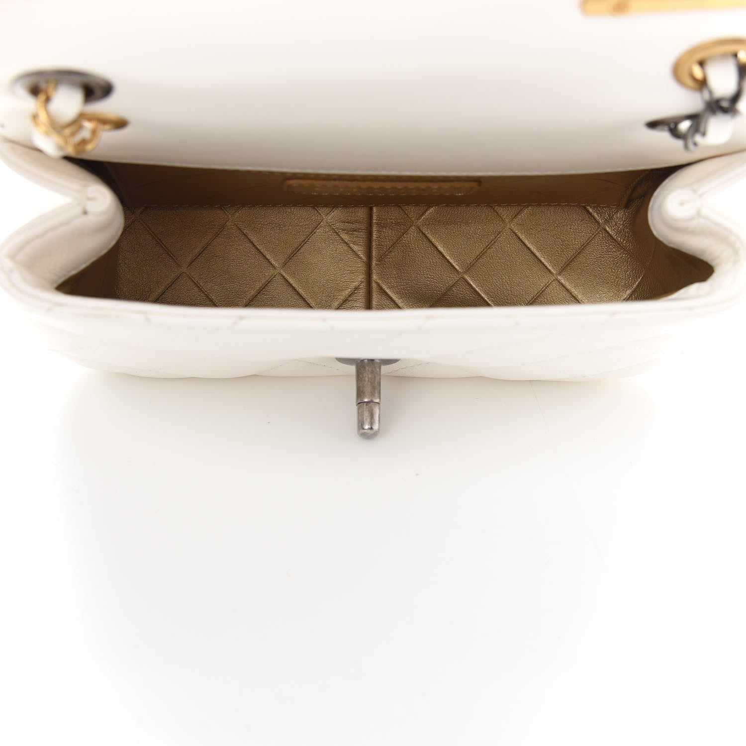 Chanel Lambskin Quilted Mini Coco Clips Flap White 5 of 10