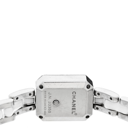 Chanel Stainless Steel Ceramic Diamond Bezel 16mm Chain Premiere Quartz Watch White 4 of 4