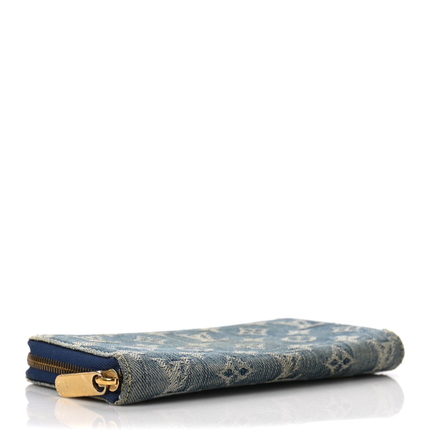 Louis Vuitton Monogram Denim Zippy Wallet Blue 4 of 11