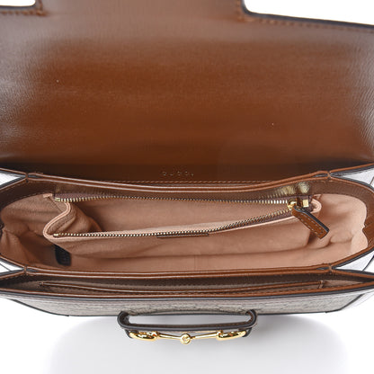 Gucci GG Supreme Monogram Horsebit 1955 Shoulder Bag Beige Brown Sugar 5 of 10