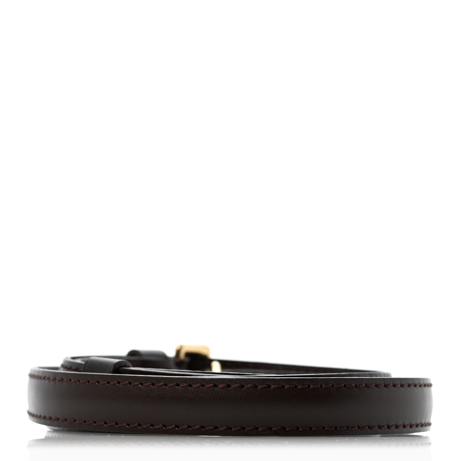 Louis Vuitton Calfskin 16mm Adjustable Shoulder Strap Brown 2 of 7