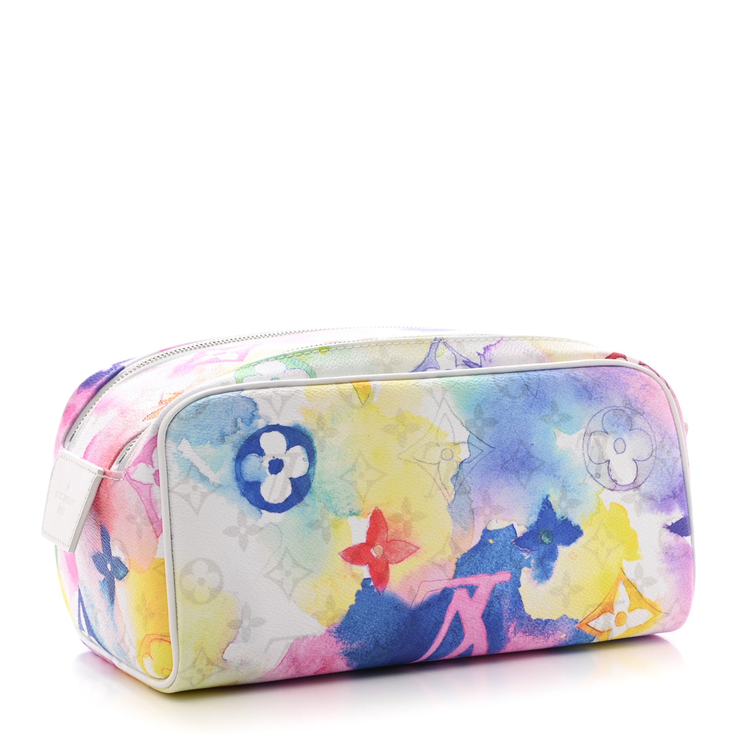 Monogram Watercolor Dopp Kit Toilet Pouch Multicolor