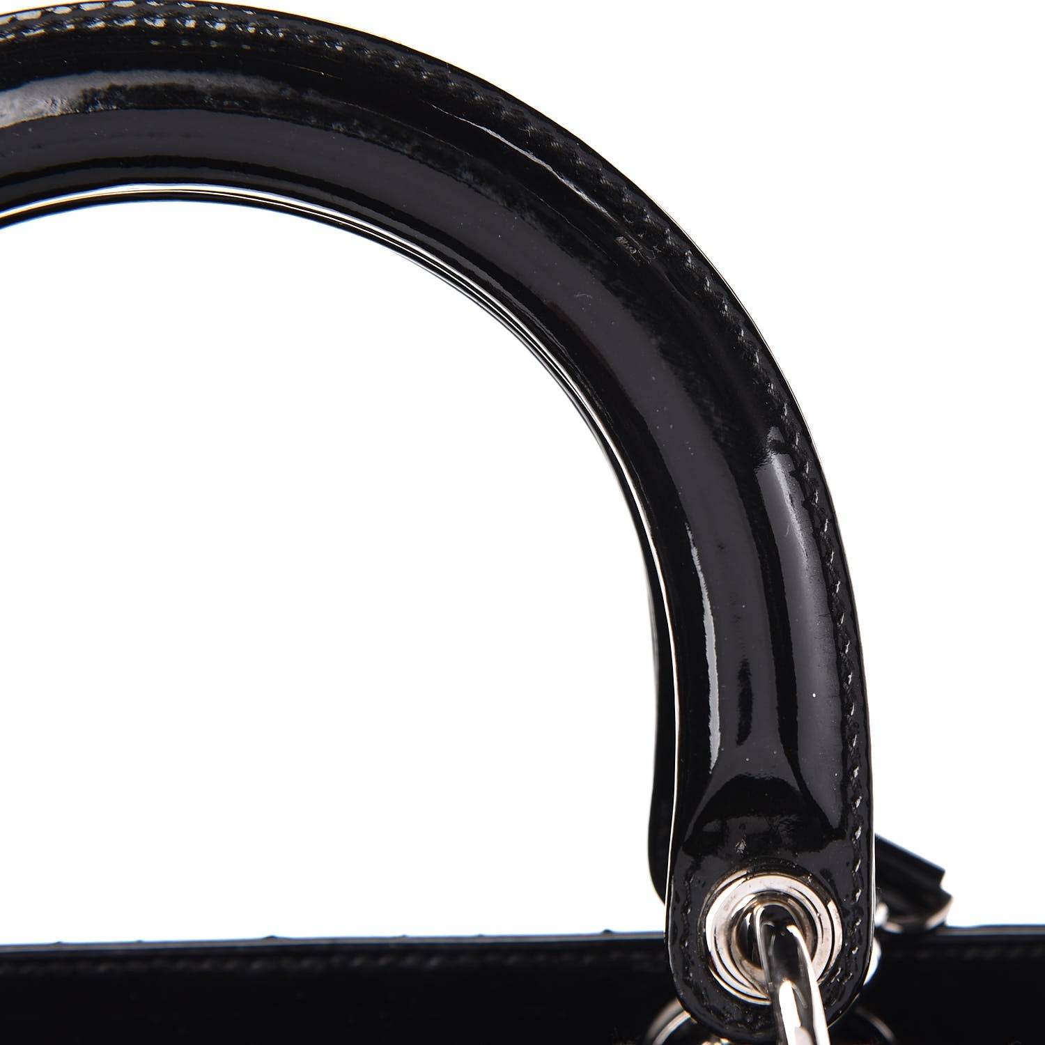 Christian Dior Patent Cannage Medium Lady Dior Black 18 of 20