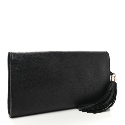 Gucci Pebbled Calfskin Medium Soho Clutch Black 3 of 8