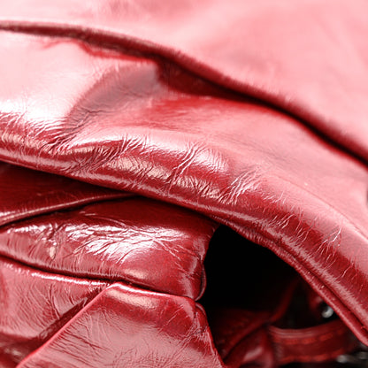 Chanel Glazed Calfskin Twisted Maxi Flap Red 13 of 13