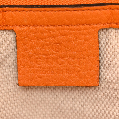 Gucci Pebbled Calfskin Small Soho Top Handle Bag Curcuma 6 of 13