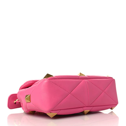 Valentino Garavani Nappa Medium Roman Stud Shoulder Bag Feminine Pink 4 of 8
