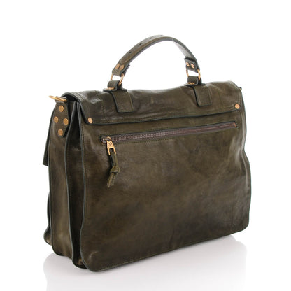 Proenza Schouler Lambskin Large PS Satchel Military 3 of 8