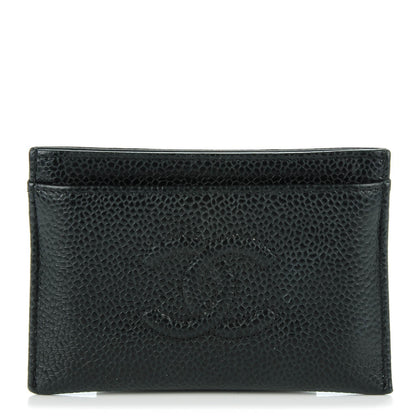 Chanel Caviar Timeless CC Card Holder Black 1 of 8
