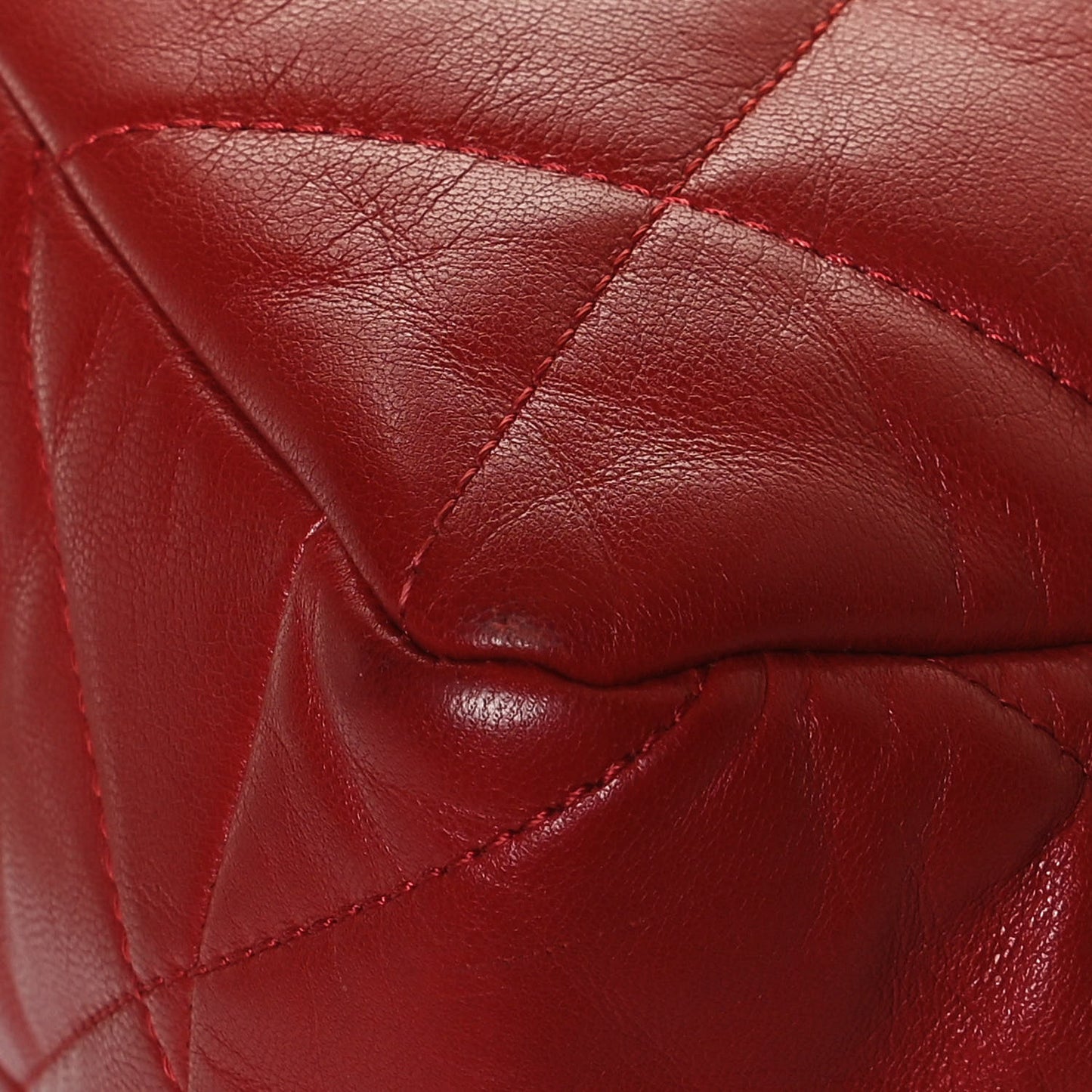 Lambskin Quilted Large Chanel 19 Flap Red