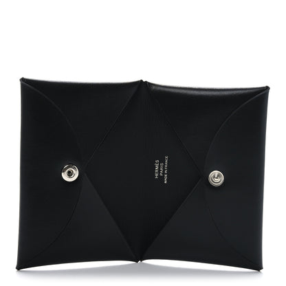 Hermes Box Calvi Card Case Black 5 of 7