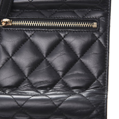Chanel Aged Calfskin Quilted Reissue Compact Wallet Black 9 of 10
