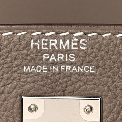 Hermes Togo Kelly Retourne 25 Etoupe 22 of 36