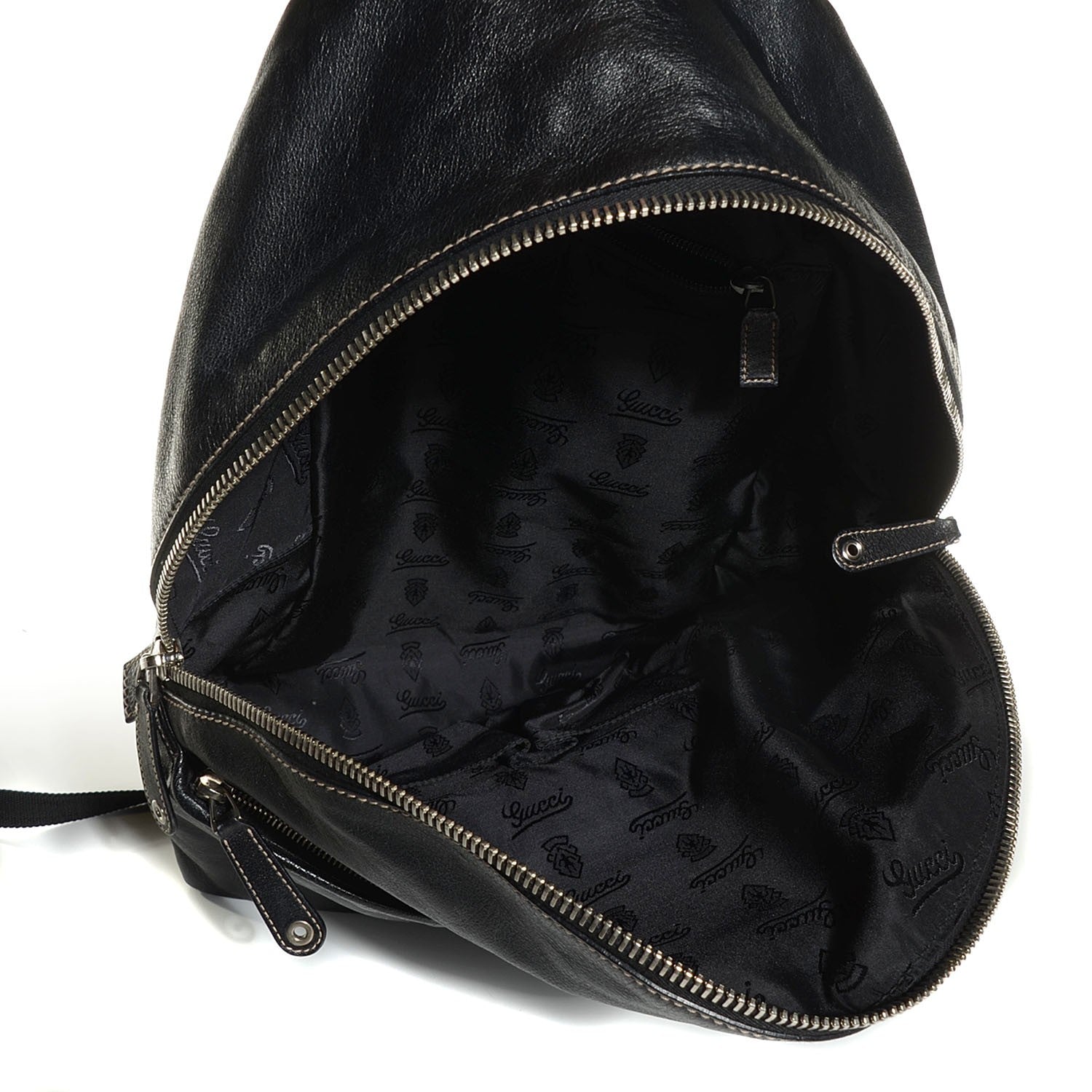 Gucci Calfskin Medium Classic Backpack Black 5 of 10