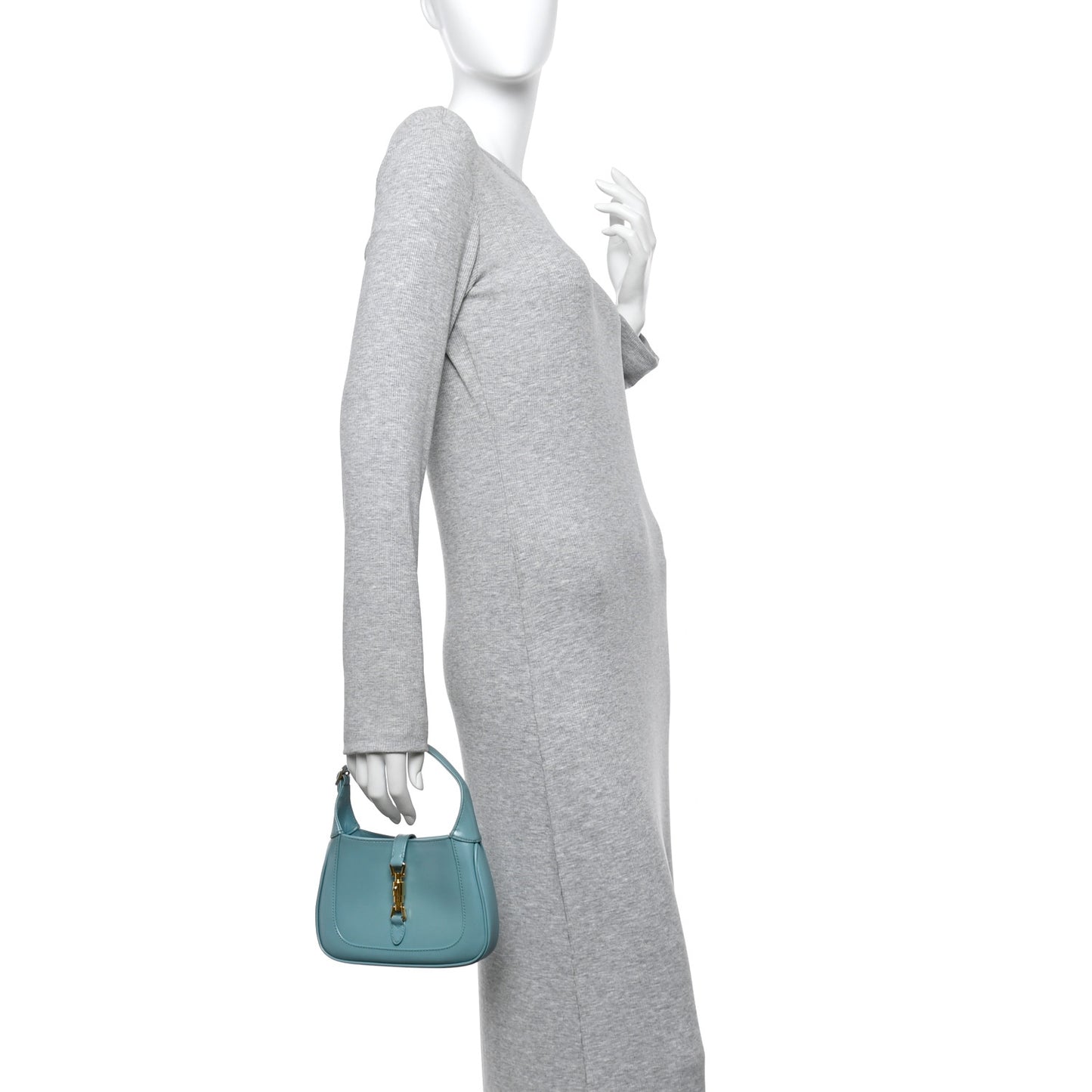 Boarded Dyana Lux Calfskin Mini Jackie 1961 Hobo Dusty Azure