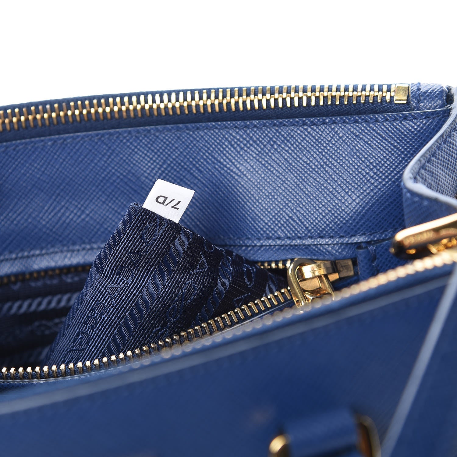 Prada Saffiano Lux Small Galleria Double Zip Tote Bluette 8 of 14
