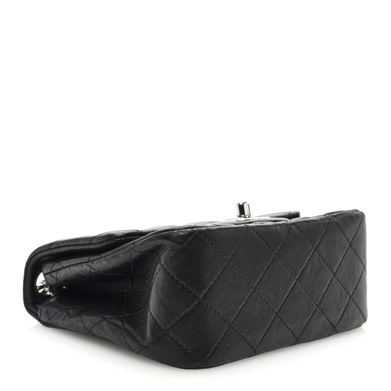 Chanel Lambskin Quilted Mini Square Flap Black 4 of 10