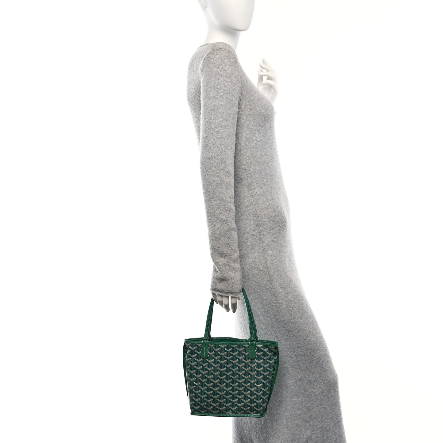 Goyardine Reversible Mini Anjou Green