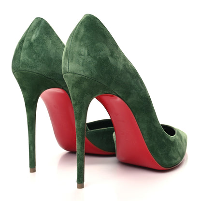 Christian Louboutin Veau Velours Iriza 100 Pumps 40 Fan Fan 4 of 7
