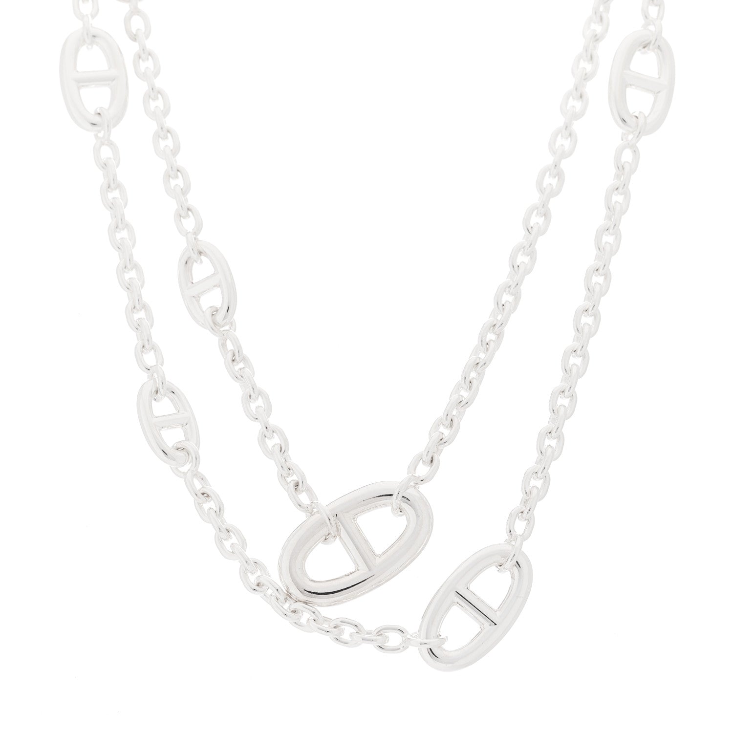 Hermes Sterling Silver Farandole Necklace 80 1 of 6