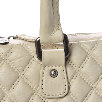 Chanel Aged Calfskin Quilted Paris New York PNY Laptop Bag Ivory 18 of 22