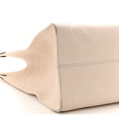 Louis Vuitton Empreinte Monogram Giant Onthego GM Creme 9 of 12