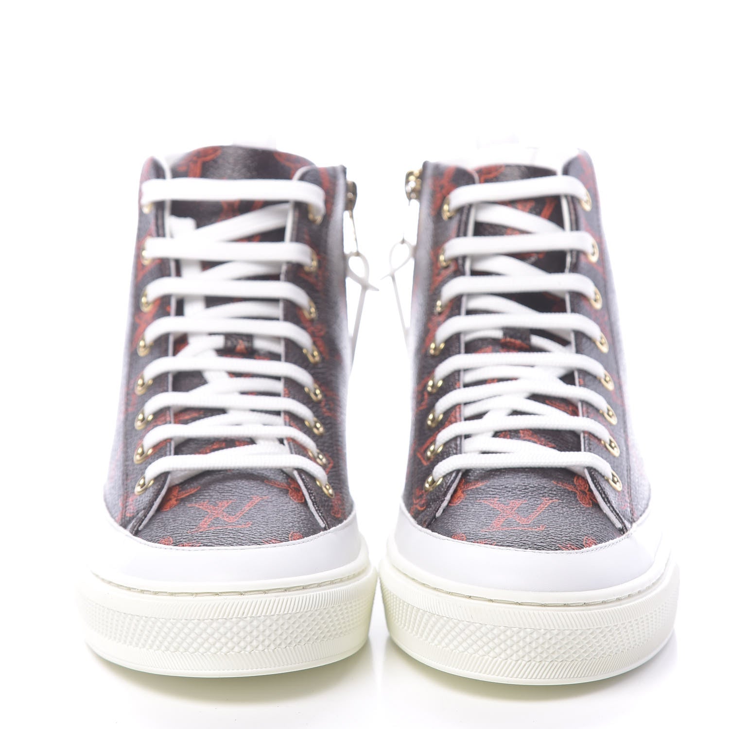 Louis Vuitton Catogram Stellar Sneaker Boots 37 Marron 2 of 8