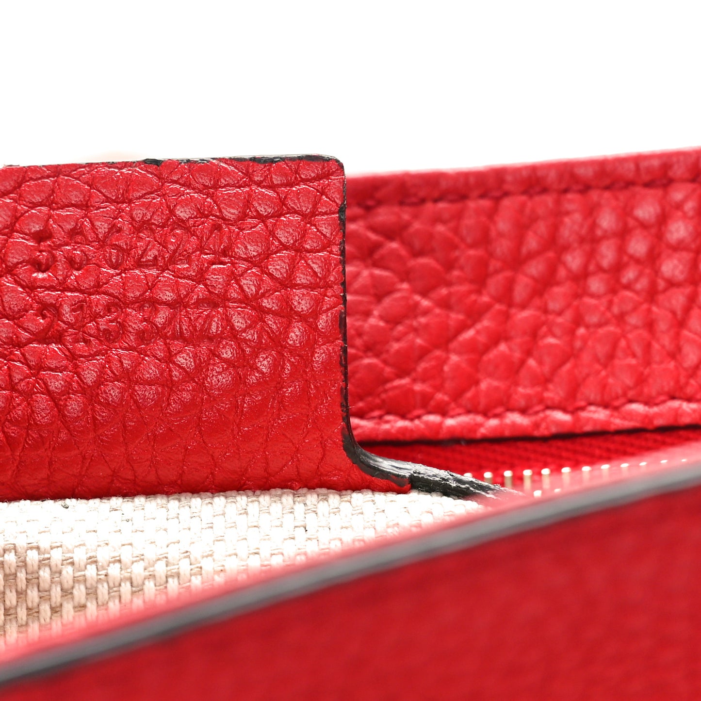 Pebbled Calfskin Medium Soho Flap Crossbody Vibrant Red