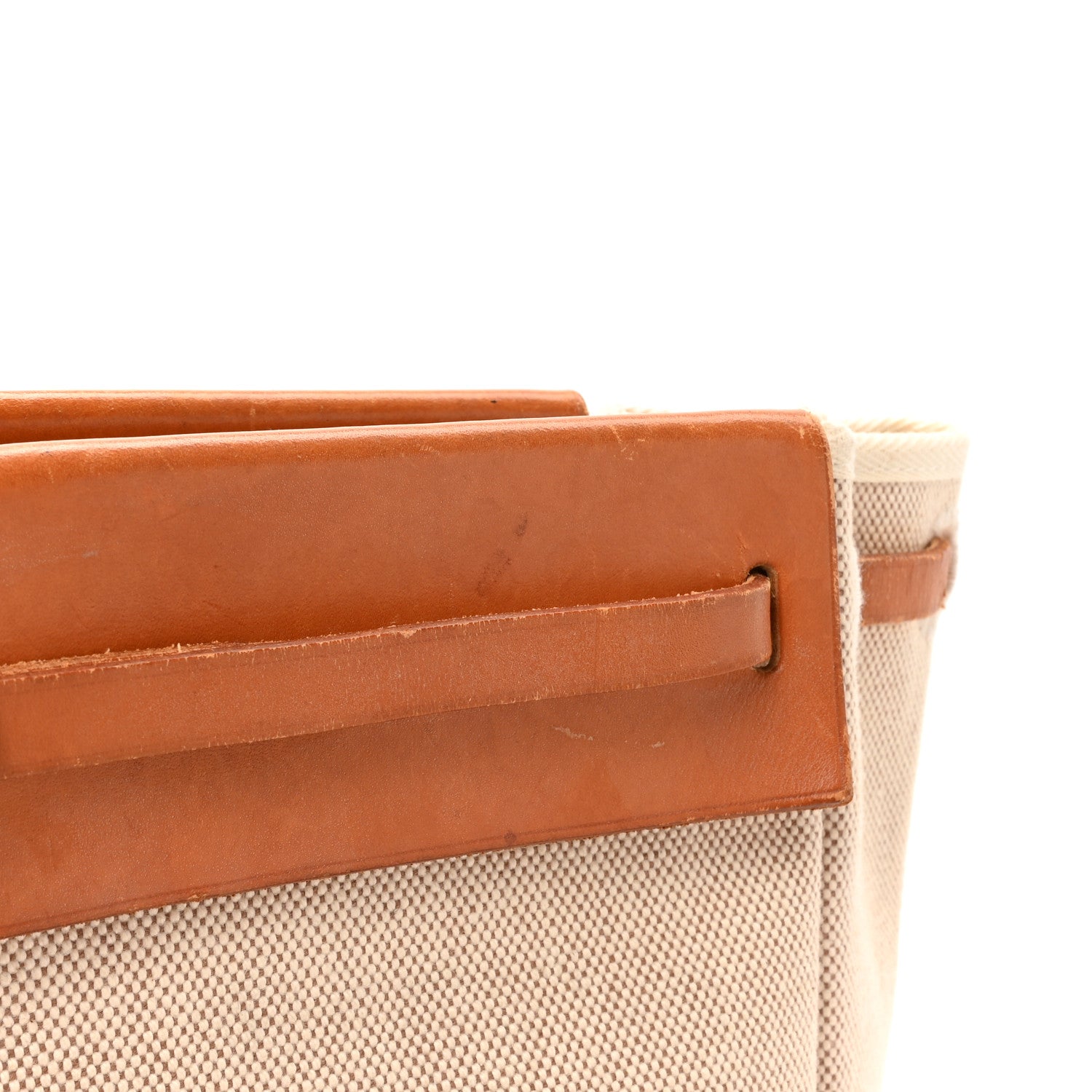 Hermes Toile Vache Hunter Herbag Cabas MM Natural 17 of 22