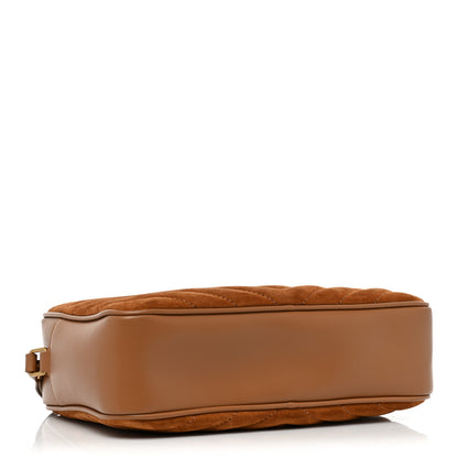 Saint Laurent Suede Matelasse Monogram Lou Camera Bag Cinnamon 4 of 10
