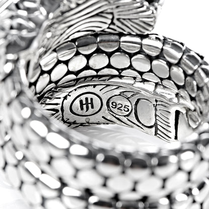 John Hardy Sterling Silver Legends Naga Dragon Coil Ring 56 7.5 5 of 5