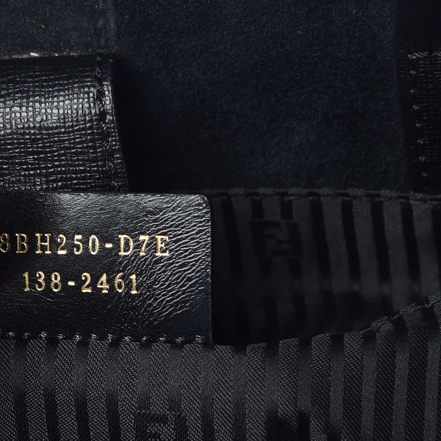 Fendi Vitello Elite Regular 2Jours Tote Black 8 of 11